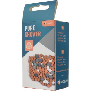 B. Living Pure Shower filtro di ricambio con perle minerali in quarzo e silicato per doccetta.