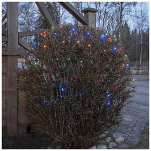 Arbusti con luci LED Star Trading Light a batteria multicolore, 80 LED, per uso interno ed esterno.