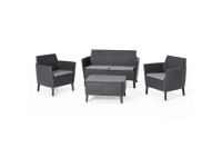 Keter Lounge-Set Salemo Graphitgrau 4-tlg.