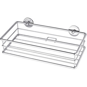 Étagère de douche chromée Tesa Baath Plus pour montage mural, pour accessoires de douche.