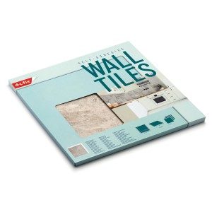 d-c-fix Wandfliesen Wall Tiles 6er-Set Light Slate, selbstklebend für die Wanddekoration.