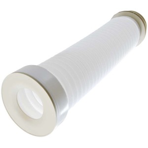 Raccord WC blanc Ø 110 mm pour la connexion des toilettes et des eaux usées.