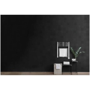 Radiateur sèche-serviettes Sonnenkönig Hana 1, radiateur argenté avec serviette dans salle de bain moderne.