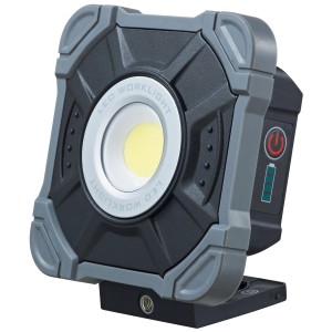Steffen LED proiettore da lavoro a batteria 20W con supporto, dimmerabile, adatto per esterni.