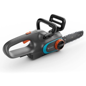 Tronçonneuse à batterie Gardena PowerSaw 250/18 V Solo, idéale pour l'entretien du jardin et des arbres.
