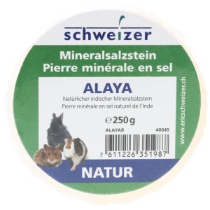 Eric Schweizer Alaya pietra di sale minerale, pietra rotonda per roditori con minerali e oligoelementi.