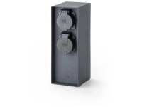 Schönenberger 4 T13-Gartensteckdosen Energiesäule Anthrazit