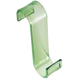 Gancio Diaqua, verde trasparente, per appendere a radiatori o box doccia.