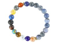 Glorex DIY-Armband Naturstein Bunt 8 mm