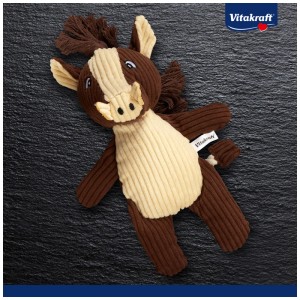 Vitakraft Hundespielzeug Wildschwein Forest Love aus Cord und Polyester mit Seilschwanz.