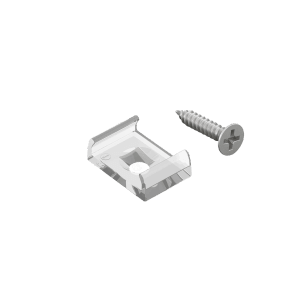 Clip de fixation Philips Hue Flux (lot de 10) avec vis pour rubans LED.