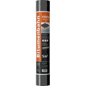 Rouleau de membrane bitumineuse à souder V60 S4, minérale fine, sans oxyde, 5 m² pour étanchéité de toiture.