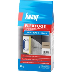 Knauf Flexfuge Universal Bahamabeige, 5 kg Sack. Fugenmörtel für Fliesen und Naturstein.