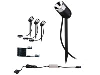 Paulmann LED-Spot Outdoor Plug & Shine mit Erdspiess Anthrazit Pike-Set