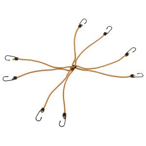 Araignée de coffre à 8 bras avec crochets en métal, 80 cm, pour sécuriser le chargement dans la voiture.
