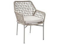 Acamp Stapelsessel Rom Aluminium Beige 82,5 x 63,5 x 57 cm