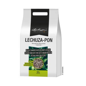 Lechuza-Pon Pflanzsubstrat, 12 Liter, für Zimmerpflanzen. Mineralisches Substrat für optimale Nährstoffversorgung.
