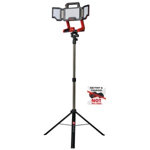 Einhell TP-CL 18/3000 Li Set Solo lampada a batteria con stativo. Lampada da cantiere a LED regolabile.