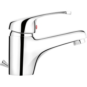 Miscelatore lavabo baliv WT-5090, cromato, monocomando con scarico a saltarello.