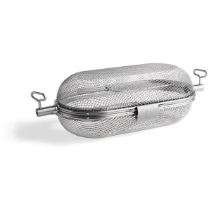 Cesto per griglia Burnhard per girarrosto, acciaio inox, capacità 5,8 l.