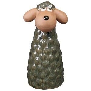 Deroma Dekofigur Schaf für die Gartendekoration, aus Terrakotta, ca. 30 cm hoch.