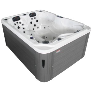 Spa extérieur Sonnenkönig Palau Blanc, bain à remous fixe avec jets de massage et d'air.