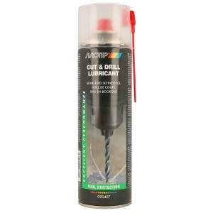 Motip Huile de coupe et de perçage, aérosol de 500ml. Lubrifiant pour outils lors du perçage et de la coupe.