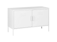 Beliani Büroschrank Uria Metall Weiss (HxBxT) 65 x 100 x 40 cm Beliani Büroschrank Uria Metall Weiss (HxBxT) 65 x 100 x 40 cm