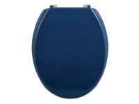 MSV WC-Sitz Cleo MDF Dunkelblau (HxBxT) 45 x 37 x 5,6 cm