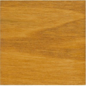 Holzprobe mit OBI Hybridlasur Premium in Kiefer, für Innen- und Außenbereich.