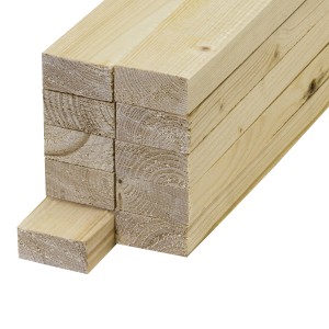 Listelli in legno di abete/pino piallati, 19x44x2500 mm, per costruzioni in legno interne ed esterne.