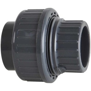 Raccord de tuyau en PVC-U noir, Ø 32 mm, pour tuyaux d'évacuation HT.