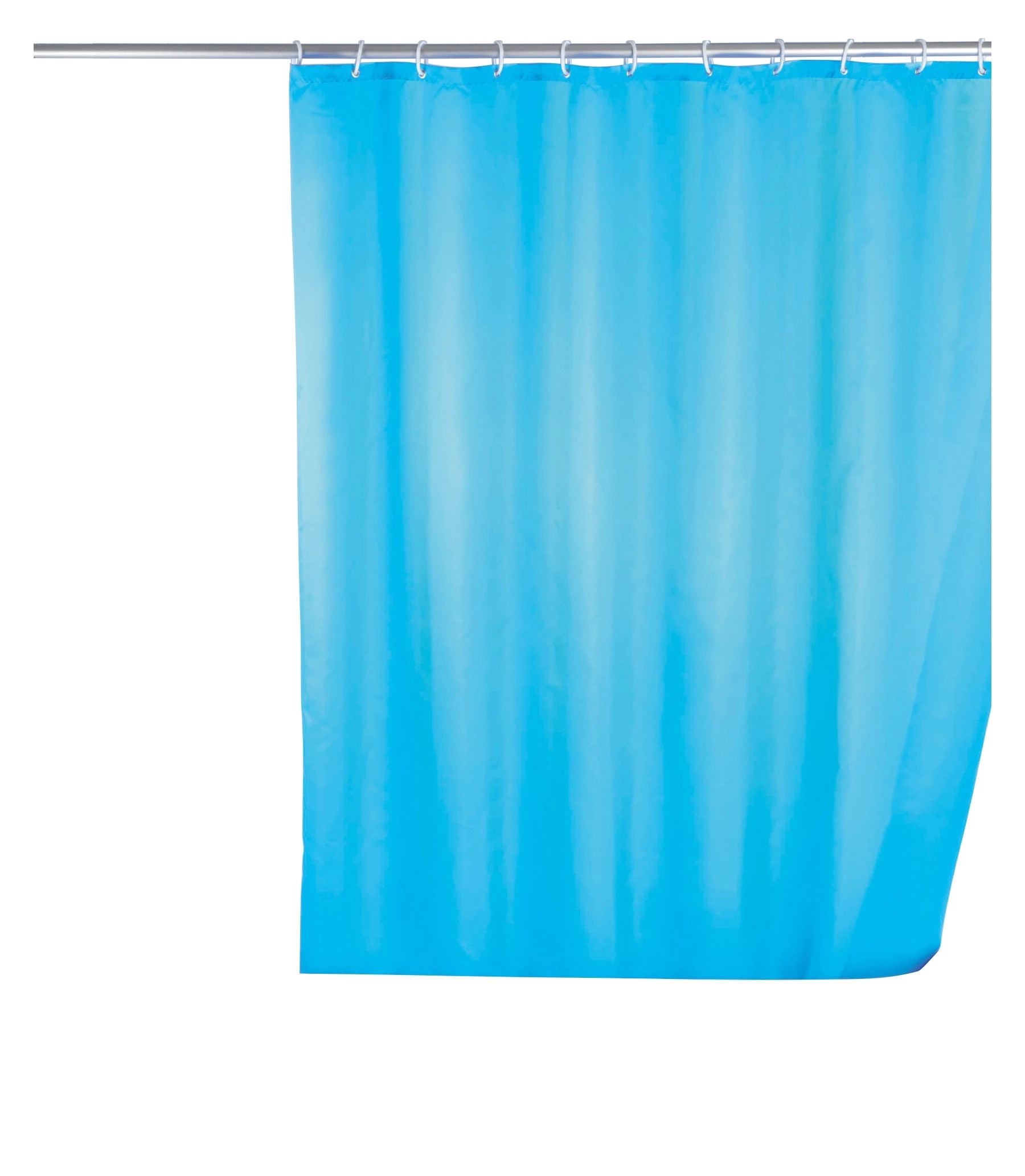 Wenko Rideau de douche polyester Bleu clair 180 x 200 cm