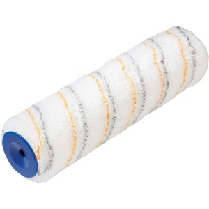 Rouleau à peinture LUX 25cm, Polymix, rayé or et gris, pour surfaces lisses.