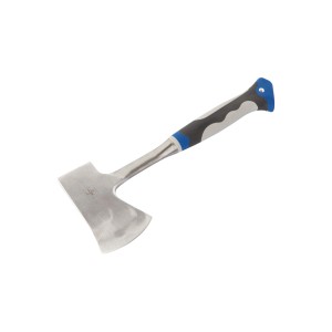 Ascia LUX in acciaio pieno 600 g Professional con manico ergonomico a 3 componenti.