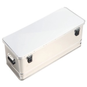 Boîte en aluminium LUX, 81 litres, idéale pour le stockage et le transport, coffre à outils.