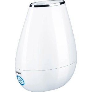 Humidificateur à ultrasons Beurer LB 37 blanc avec réservoir de 2 l pour un climat ambiant agréable.