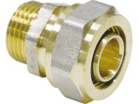 Schraub-Übergang Messing 16 mm x R 1/2