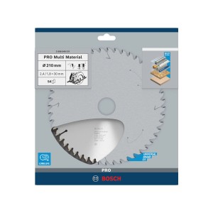 Lama per sega circolare Bosch Multi Material, Ø 210mm, 54 denti per seghe a mano.