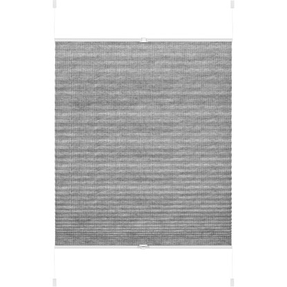 Gardinia Tenda plissettata Concept a morsetti Grigio 70 x 130 cm