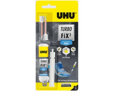 UHU Adesivo per riparazioni Turbo Fix2 liquido Flex 10 g