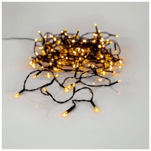 Catena luminosa a LED Star Trading con 180 LED bianco caldo dorato, lunghezza 12,6 m per esterni.