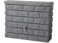 Garantia Regenwasser-Wandtank Rocky Kunststoff Dark Granite 400 l