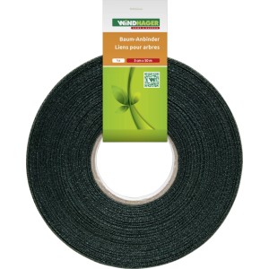 Legaccio per alberi Windhager, rotolo da 50 m, verde, in tessuto plastico per aiuole rialzate e giardini.
