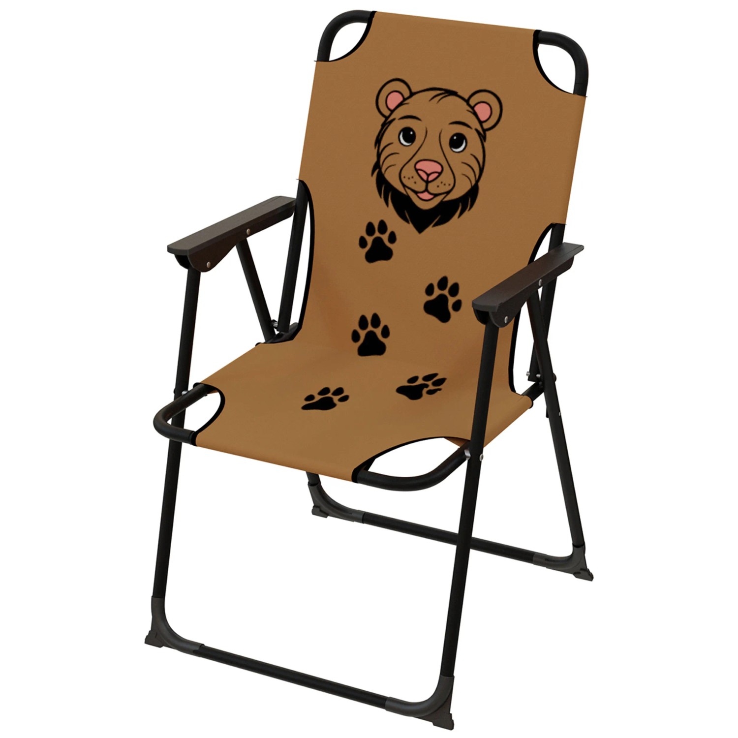 Fauteuil Enfant Pliable Relaxdays Motif éléphants - 47x50x48cm - Pour Intérieur/extérieur - Max 30kg