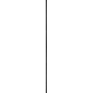 Tube laqué noir, Ø 2,7 cm, longueur 100 cm, pour la construction de meubles et la décoration de style industriel.