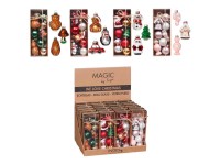 Baumschmuck-Set Kugeln und Formen Mini Glas Bunt assortiert 8 Stk.