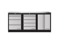 Kraftwerk Werkbank Mobilio 3er-Standard-Kombi Edelstahl