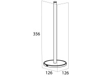 Tiger Reserverollenhalter Tune freistehend Messing gebürstet Schwarz