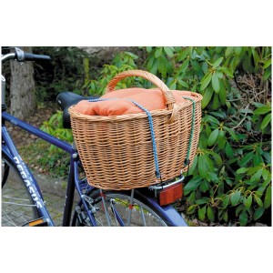 Panier de vélo avec sandows Wolfcraft (50cm, 5 pcs.) pour sécuriser le chargement pendant le transport.